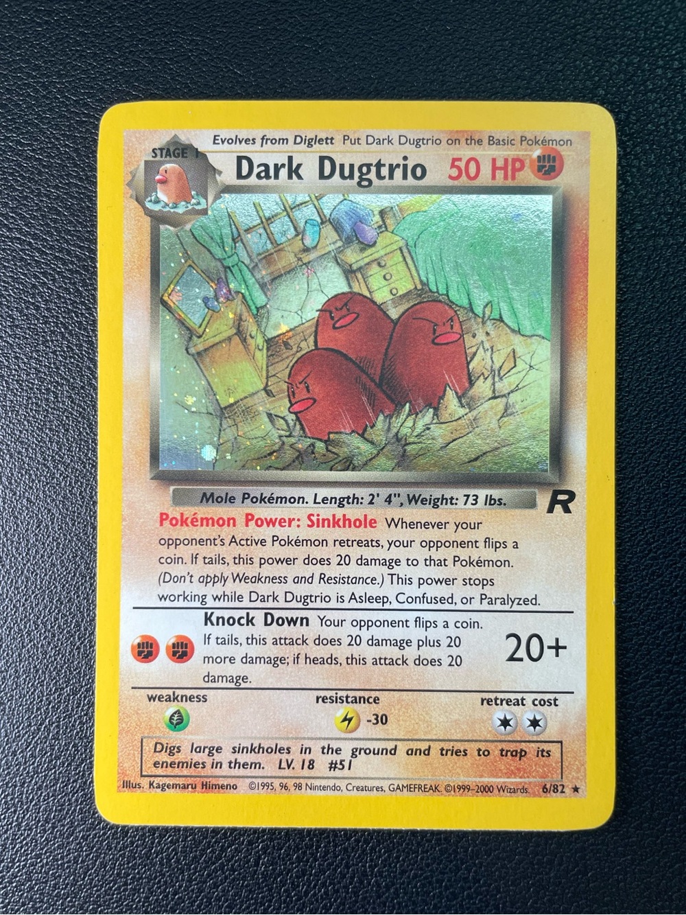 Dark Dugtrio #6/82/Pokemon Team Rocket